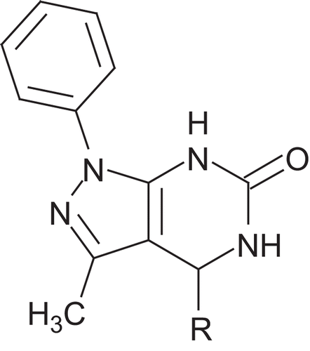 Figure 1.  Pyrazolo[3,4-d]pyrimidine-6- one derivatives (2a–2j).