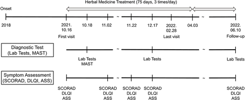 Figure 1 Treatment timeline.