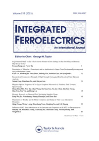 Cover image for Integrated Ferroelectrics, Volume 213, Issue 1, 2021