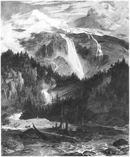 Figure 1 The Alpine mountains through the eyes of the nineteenth-century artist Josef Anton Koch. “The waterfall at Schmadribach,” nineteenth century, watercolor. Reproduced with permission of the Kunstmuseum Basel.