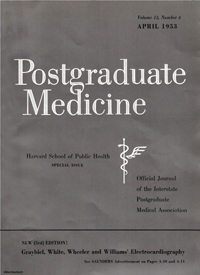 Cover image for Postgraduate Medicine, Volume 13, Issue 4, 1953