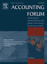 Cover image for Accounting Forum, Volume 37, Issue 2, 2013