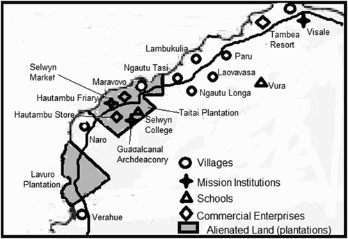 Figure 1. The Vaturanga District and environs.