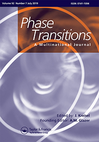 Cover image for Phase Transitions, Volume 92, Issue 7, 2019