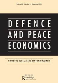 Cover image for Defence and Peace Economics, Volume 27, Issue 6, 2016