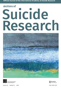 Cover image for Archives of Suicide Research, Volume 24, Issue sup1, 2020