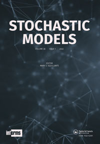 Cover image for Stochastic Models, Volume 38, Issue 1, 2022