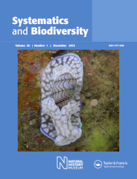 Cover image for Systematics and Biodiversity, Volume 20, Issue 1, 2022
