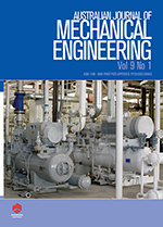 Cover image for Australian Journal of Mechanical Engineering, Volume 9, Issue 1, 2012