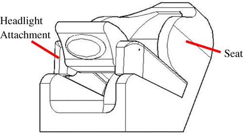 Figure 59. Seat with headlight attachment.