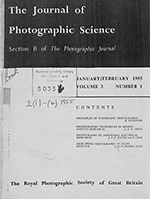 Cover image for The Imaging Science Journal, Volume 3, Issue 1, 1955