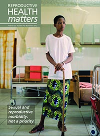 Cover image for Sexual and Reproductive Health Matters, Volume 20, Issue 40, 2012