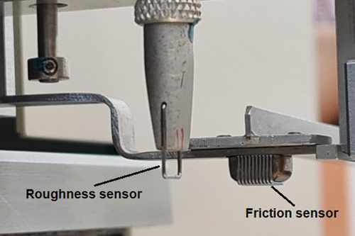 Figure 3. Sensors of the KES-FB4 tester.