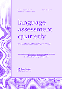 Cover image for Language Assessment Quarterly, Volume 17, Issue 5, 2020