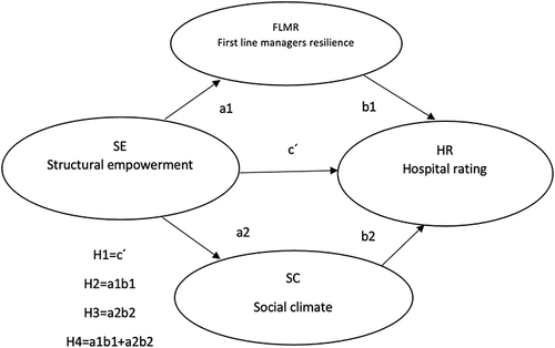 Figure 1 Theoretical model of the study.