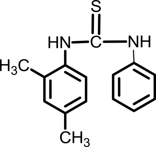 Figure 5 1-(2,4-dimethylphenyl)-3-phenylthiourea (Compound IV).