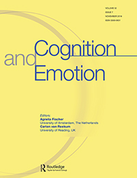 Cover image for Cognition and Emotion, Volume 32, Issue 7, 2018