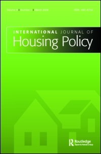 Cover image for International Journal of Housing Policy, Volume 13, Issue 4, 2013