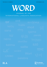 Cover image for WORD, Volume 67, Issue 3, 2021