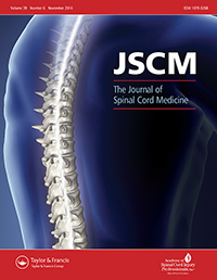 Cover image for The Journal of Spinal Cord Medicine, Volume 39, Issue 6, 2016