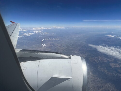 Figure 6. The Marmara Lake Basin from the air, October 2022. Photo courtesy of author.