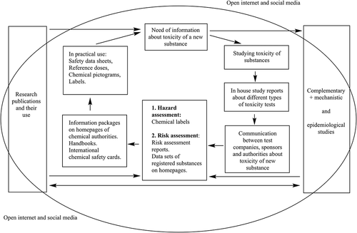 Figure 1. Safety information life cycle of chemicals for regulatory purposes.