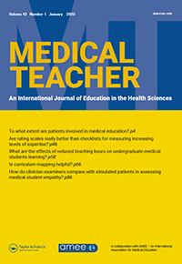 Cover image for Medical Teacher, Volume 42, Issue 1, 2020