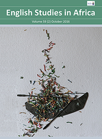 Cover image for English Studies in Africa, Volume 59, Issue 2, 2016