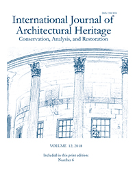 Cover image for International Journal of Architectural Heritage, Volume 12, Issue 6, 2018