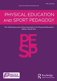 Cover image for Physical Education and Sport Pedagogy, Volume 22, Issue 6, 2017