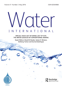 Cover image for Water International, Volume 41, Issue 3, 2016