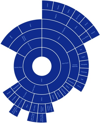 Figure 1 Chart of ethnic categories which fall under the NIH term of “Asian”.