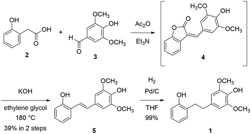 Figure 1. Synthesis of compound 1.