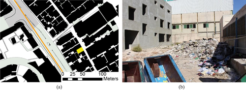 Figure 10. (a) pocket 2 on map, (b) picture.