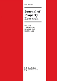Cover image for Journal of Property Research, Volume 38, Issue 1, 2021