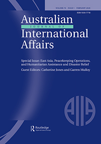 Cover image for Australian Journal of International Affairs, Volume 74, Issue 1, 2020