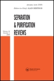 Cover image for Separation & Purification Reviews, Volume 40, Issue 1, 2011