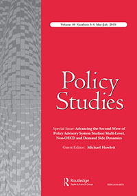 Cover image for Policy Studies, Volume 40, Issue 3-4, 2019
