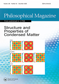 Cover image for Philosophical Magazine, Volume 100, Issue 24, 2020