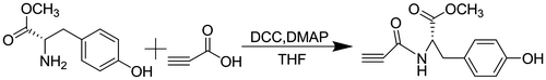 Scheme 2. Synthesis of N-propioloyl-l-tyrosine methyl ester.