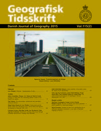 Cover image for Geografisk Tidsskrift-Danish Journal of Geography, Volume 115, Issue 2, 2015