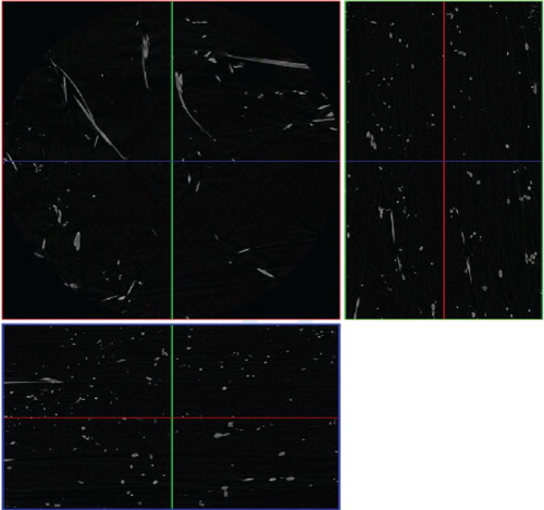 Figure 6. Stacked nano CT scans are used to generate a 3D picture of the scanned filter medium.