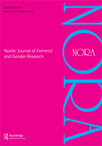 Cover image for NORA - Nordic Journal of Feminist and Gender Research, Volume 23, Issue 3, 2015