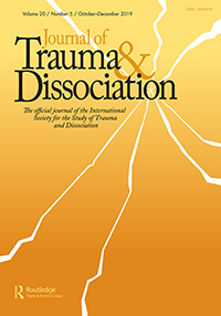 Cover image for Journal of Trauma & Dissociation, Volume 20, Issue 5, 2019