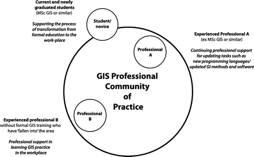 Figure 1. GIS professional community of practice.