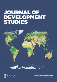 Cover image for The Journal of Development Studies, Volume 59, Issue 1, 2023