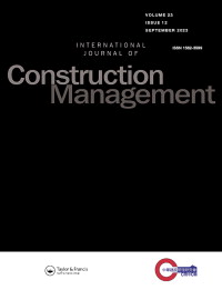 Cover image for International Journal of Construction Management, Volume 23, Issue 12, 2023