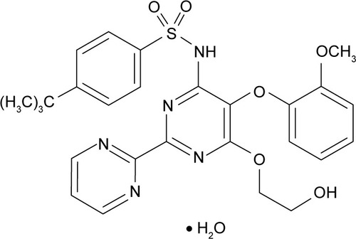 Figure 1 Chemical structure of bosentan hydrate.