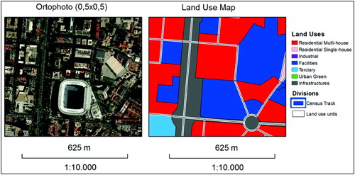 Figure 5. Land use units overlapping census tract units.