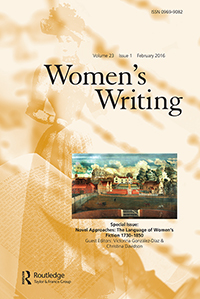 Cover image for Women's Writing, Volume 23, Issue 1, 2016
